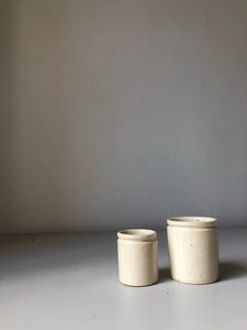 Pair of Stoneware ink pots