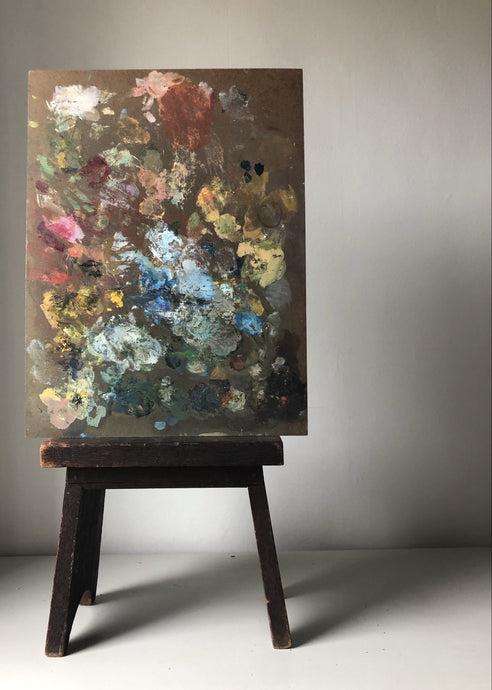 Vintage Artists Palette on Board