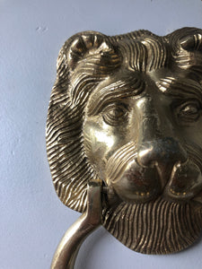 Heavy Brass Lion Door Knocker