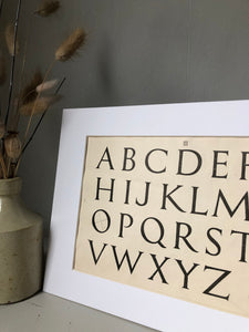 Antique Alphabet Bookplate