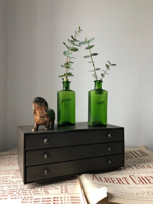 Set of small Industrial Metal Drawers