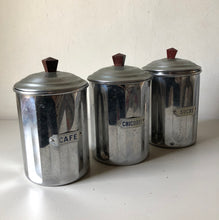 Load image into Gallery viewer, French Art Deco Storage Canisters