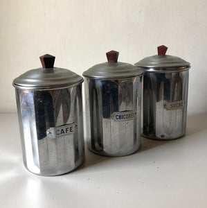French Art Deco Storage Canisters