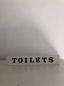 Vintage ‘Toilets’ sign