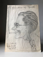 Load image into Gallery viewer, 1940s Caricature Pencil Sketch