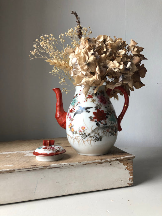 Vintage Japanese Hand Painted Teapot