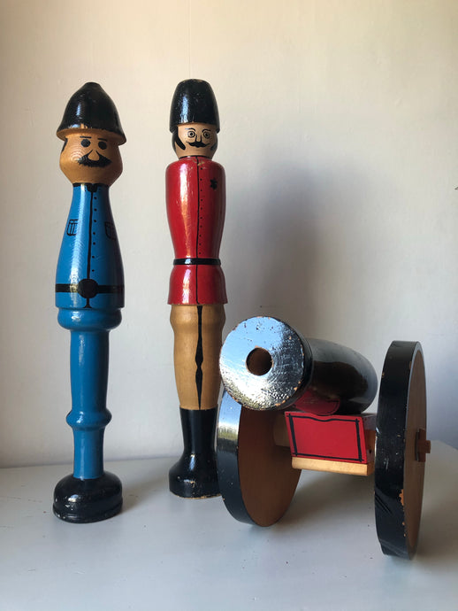 Vintage Wooden Skittles Set