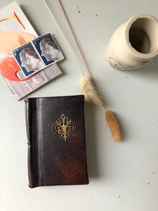 Vintage Leather Bound Pocket Address Book