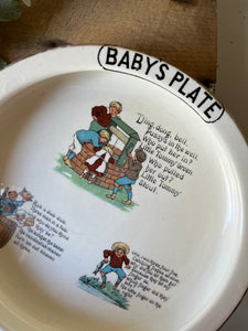 Edwardian ‘Baby’s Plate’ circa 1900s
