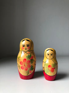 Set of Two Vintage Russian Dolls