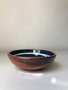 Vintage Terracotta Swirl Bowl