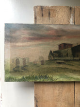 Load image into Gallery viewer, Antique Church Oil Painting on Canvas (UK SHIPPING ONLY)
