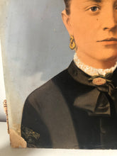 Load image into Gallery viewer, Antique Hand Tinted Portrait