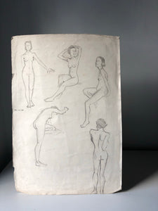 Original 1930s Life Drawing Sketch