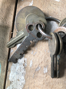 Set of Vintage Locker Room keys
