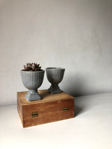 Pale Grey Flower Cup