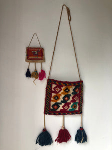 Vintage Handwoven Kilim Bag or Wall Hanging