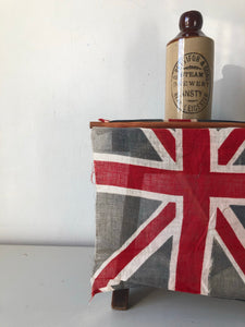 1940s Union Jack Flag on stick