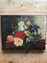Load image into Gallery viewer, Vintage Floral Study with Anemone, Oleograph painting