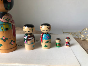 Vintage Kokeshi Nesting Dolls