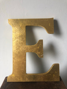 Gold Letter ‘E’