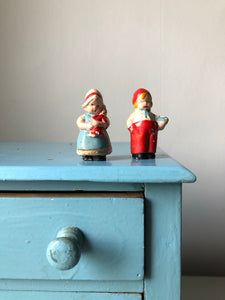 Pair of Vintage Chalk / Resin figures