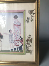 Load image into Gallery viewer, Vintage Mother / Daughter illustration print
