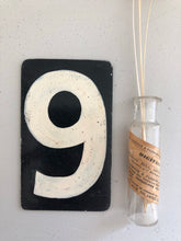 Load image into Gallery viewer, Vintage Double sided Metal Score Number