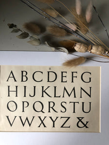Antique Alphabet Bookplate