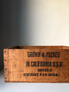 Original Vintage 'Californian Peaches' Crate