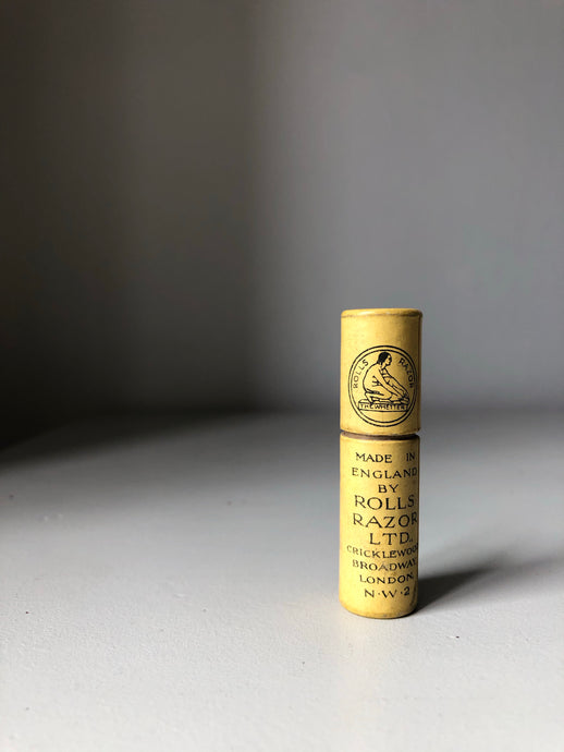 Vintage Razor tube packaging