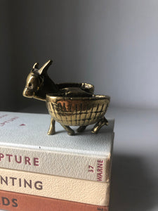 Vintage Little Brass Donkey