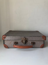 Load image into Gallery viewer, Small vintage tartan suitcase