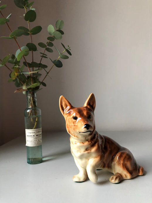 Vintage Porcelain Corgi