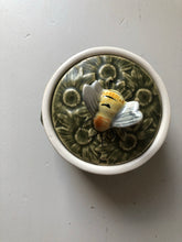 Load image into Gallery viewer, Vintage Beehive Honey Pot, Green