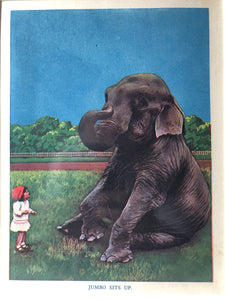 1940s Bookplate, Jumbo the Elephant