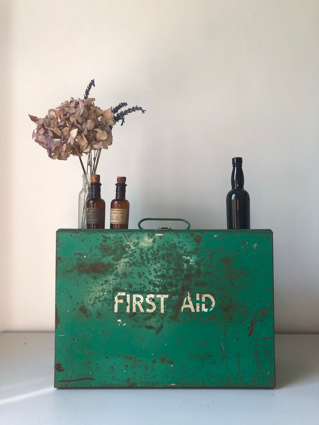 Vintage First Aid Metal Cabinet