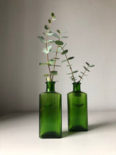 Load image into Gallery viewer, Pair of Victorian Emerald Poison Bottles