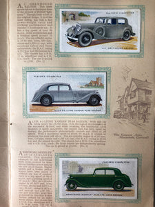 Pair of Vintage Motorcar Card Albums
