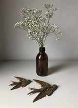 Load image into Gallery viewer, Pair of Vintage Brass Swallows