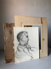 Load image into Gallery viewer, Vintage Pencil Sketch Portrait of a Gentleman