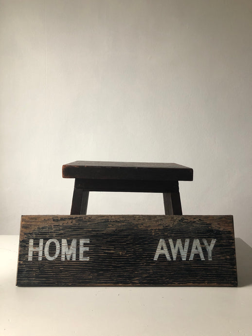 Vintage ‘Home/Away’ Wooden sign