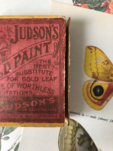 Vintage ‘Judson’s’ Gold Paint Box with contents