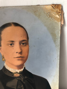 Antique Hand Tinted Portrait