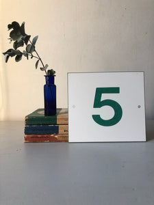 Vintage Number Plaques