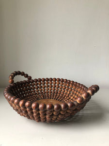 Vintage Austrian Wooden Bead Bowl (UK SHIPPING ONLY)