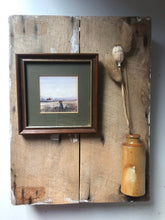 Load image into Gallery viewer, Vintage Miniature Painting, Cornflower field