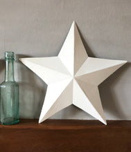 Load image into Gallery viewer, Hand painted white metal Stars