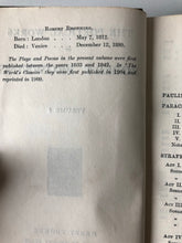 Load image into Gallery viewer, Antique book of Poetry by Robert Browning