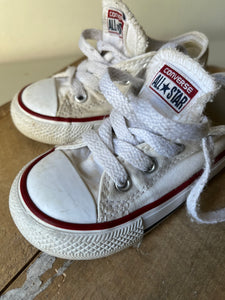 Pair of infant Converse, size 6
